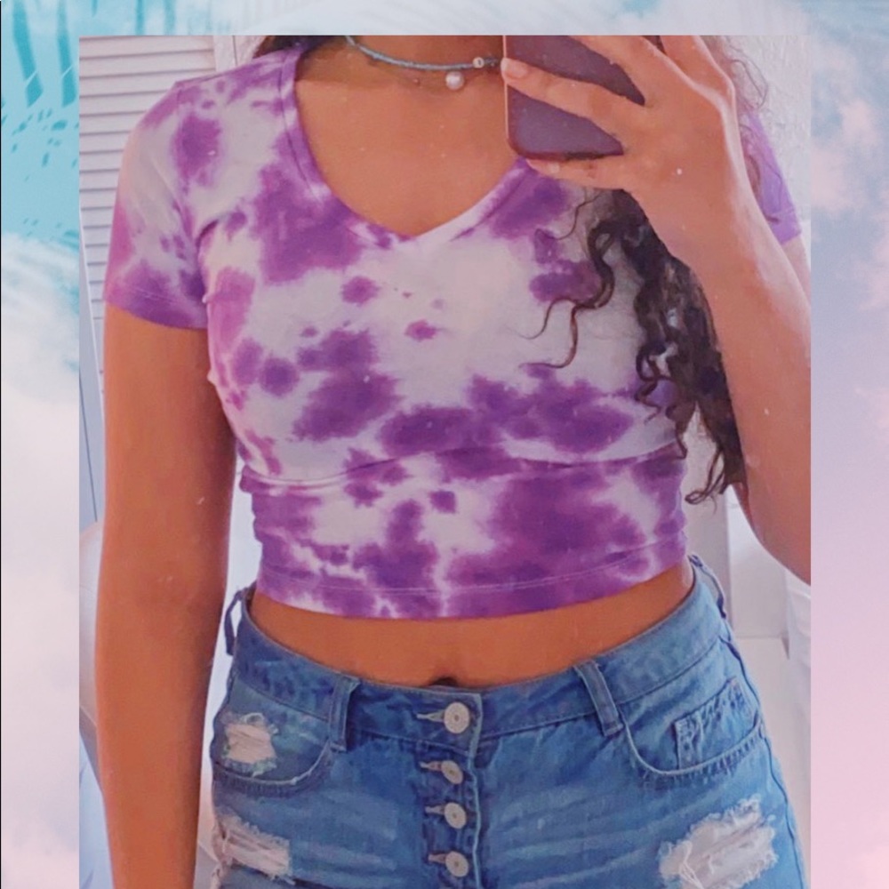 T-SHIRT TIE DYE PURPLE